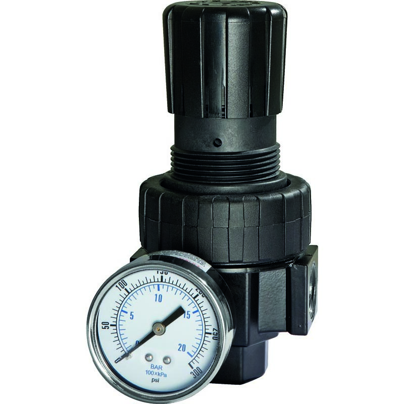 FHS970 Air Regulator with Gauge, 1/4in FHS970 Air Regulator with Gauge, 1/4in