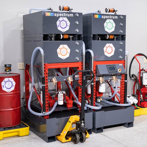 Industrial Lubrication Systems Lube Rooms Color Coded Fluidall