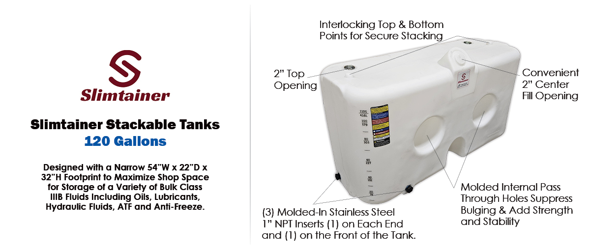 Slimtainer Tank Features Slimtainer Tank Features